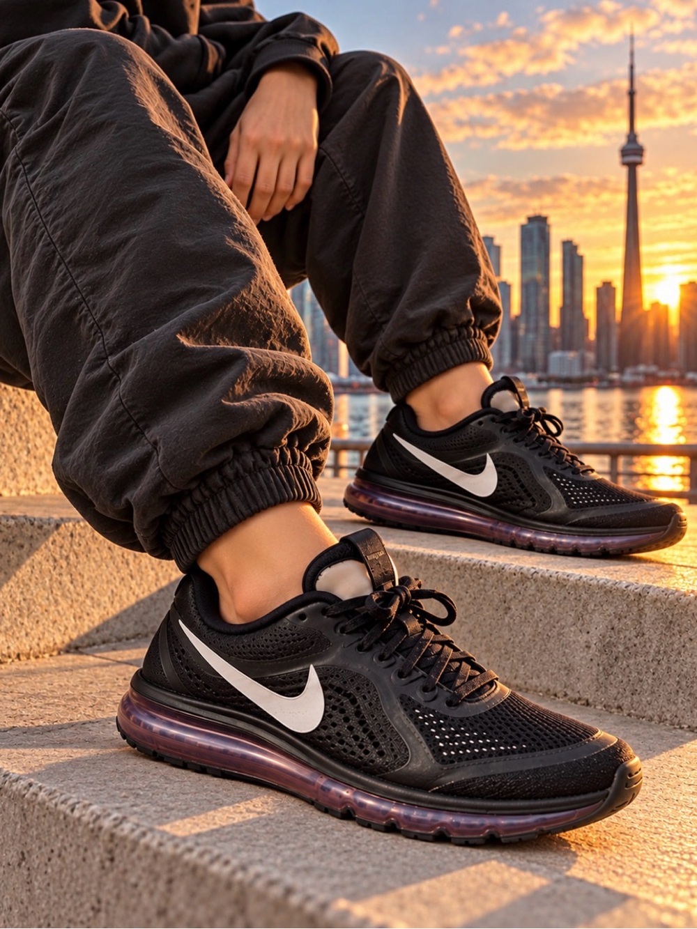 🖤 NIKE AIR MAX 2014 • BLACK 🖤 - Picture 1 of 3
